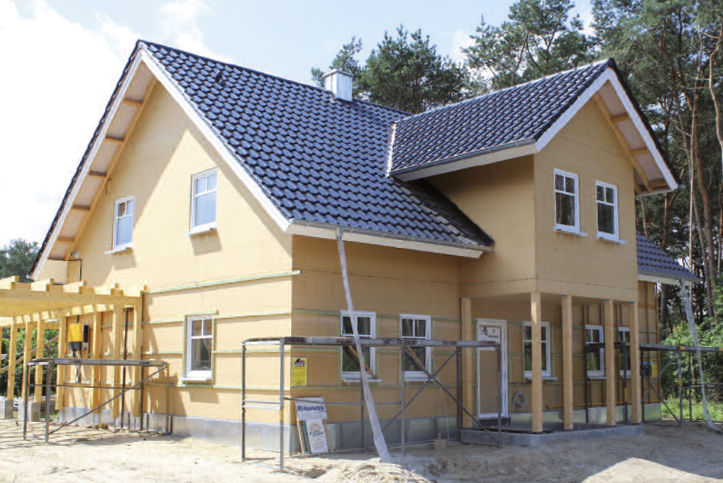 Bauphase Holzrahmenbau